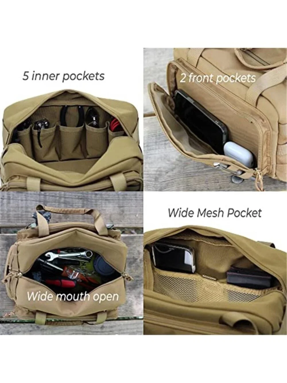 12-Inch Heavy Duty Tool Bag, Tactical, Gear, Range, EDC,Tool for cars, Work Bag
